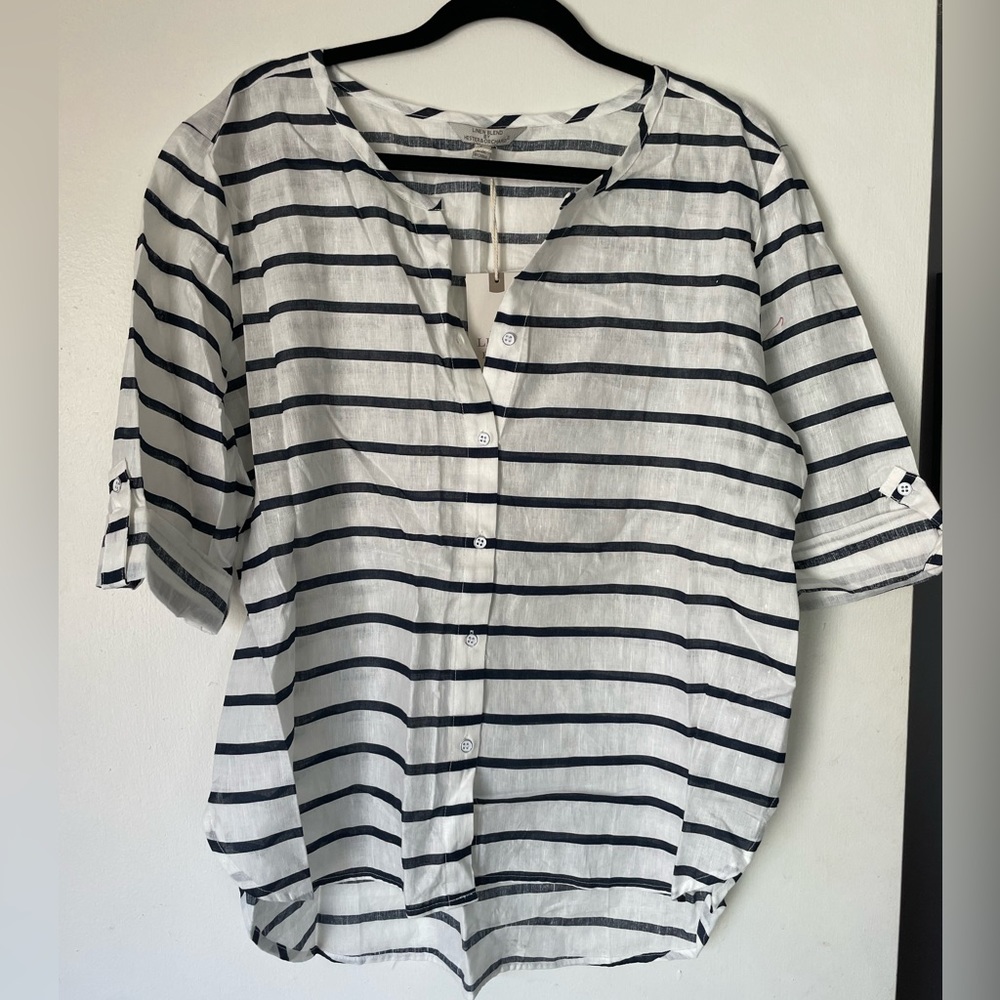 Hester & Orchard Linen Shirt size L